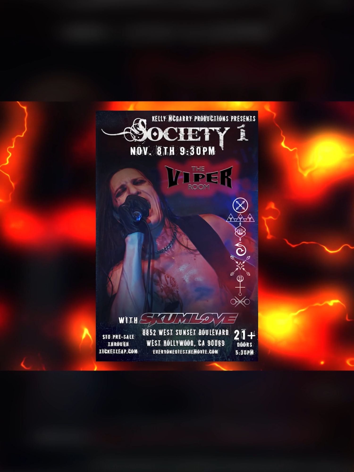 @kelly_mcgarry_presents Present Society 1 w/ Skum Love At The Viper Room!  Sat, Nov 8th, 2025 9:30 PST Get your tickets here: ticketleap.com Named one of the 