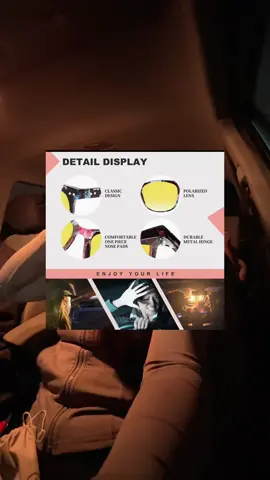 night vision driving glasses 🤓🫶🏼 #foryoupage #fypシ゚viral #tiktokshop #nightvision #drivingglasses 