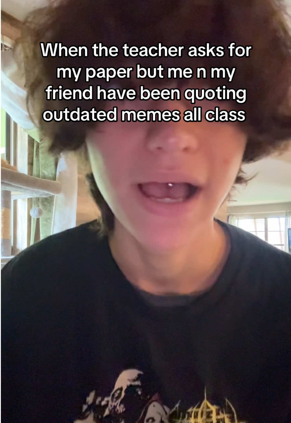 Then we have 5 minutes to cheat off eachother before the bell rings #friends #highschool #meme #oldmeme #smilingfriends 