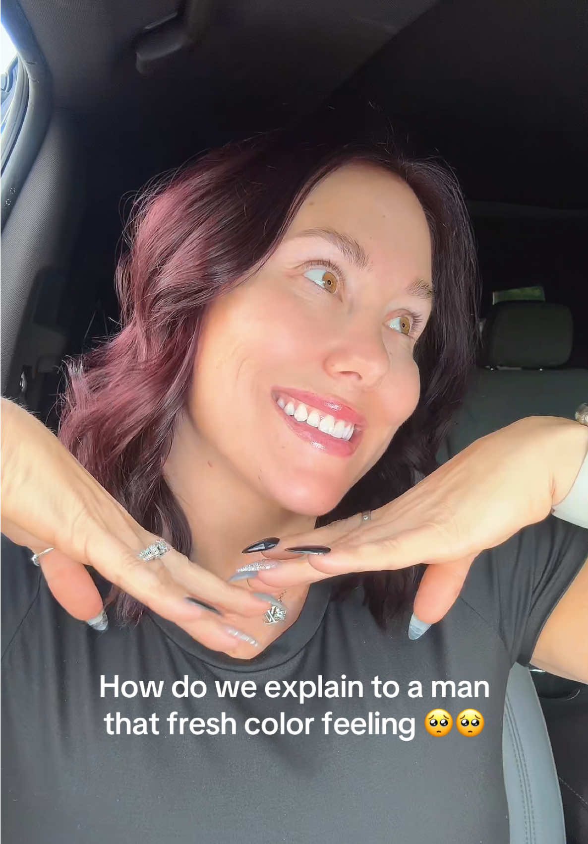 🥰🖤 @Hair Benders Internationale #emilybrookejohnson #blackcherryhair #blackcherry 