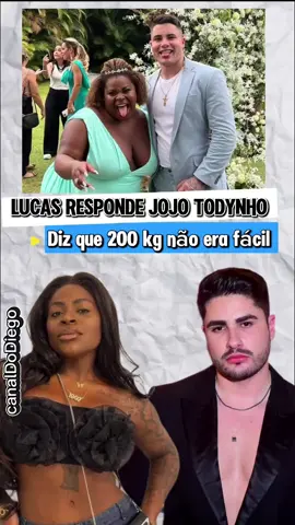 Lucas responde Jojô Todynho e diz que não era fácil se relacionar com uma pessoa de 200 kg! #lucasouza #jojotodynho #canaldodiego 