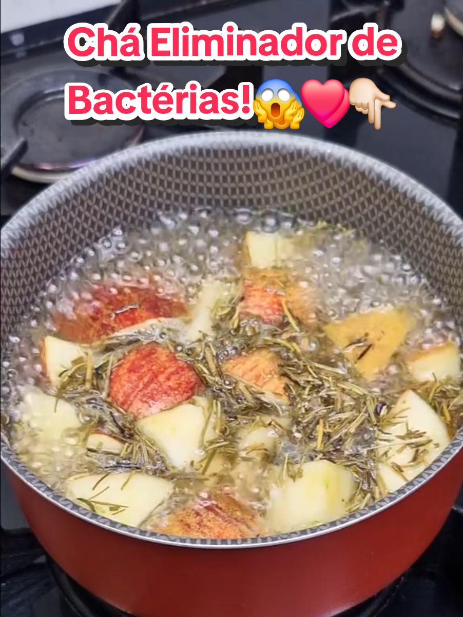 Chá maçã e alecrim maior eliminador de Bactérias! #cha #saude #receita #bemestar #viraliza 
