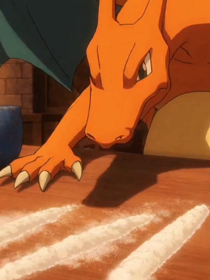 #charizard #pokemon #rampage #flour #pikachu