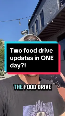 Two food drive updates in the same day?! Must be the best community on TikTok that’s why #stayup #fooddrive #support #community #familyevent 