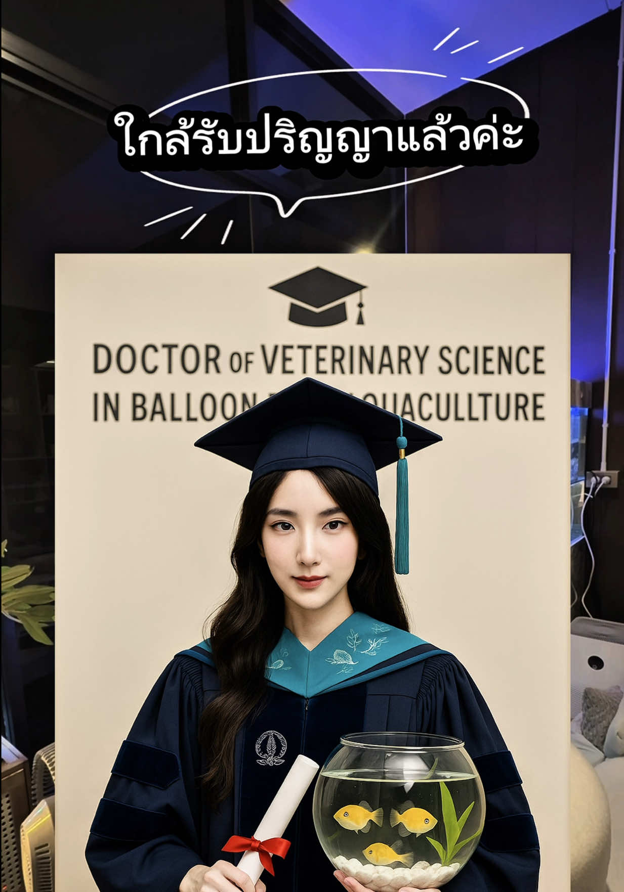 จะรับปริญญาสัตว์แพทย์การเลี้ยงปลาบอลลูนละนะ  ตอนนี้กำลังเก็บวิชา ด้านการอนุบาลลูกปลาอยู่  แต่ยังติด F วิชารักษาโรคปลา  กะว่าจบปริญญาใบนี้แล้ว จะไปเรียนเฉพาะทางด้านปลาชนิดอื่นๆต่อ  ทุกคนว่าไงควรต่อ สาขาเฉพาะทางไหนดี  ##ปลาบอลลูน#ธรรมชาติบำบัด#ปลาสวยงามน่าเลี้ยง #ตู้ปลา #อ่างปลา     
