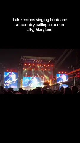 Luke combs singing hurricane at country calling in ocean city, Maryland #ocmd #countrycalling #lukecombs #hurricane @Ocean City, Maryland @Luke Combs @countrycallingfest 