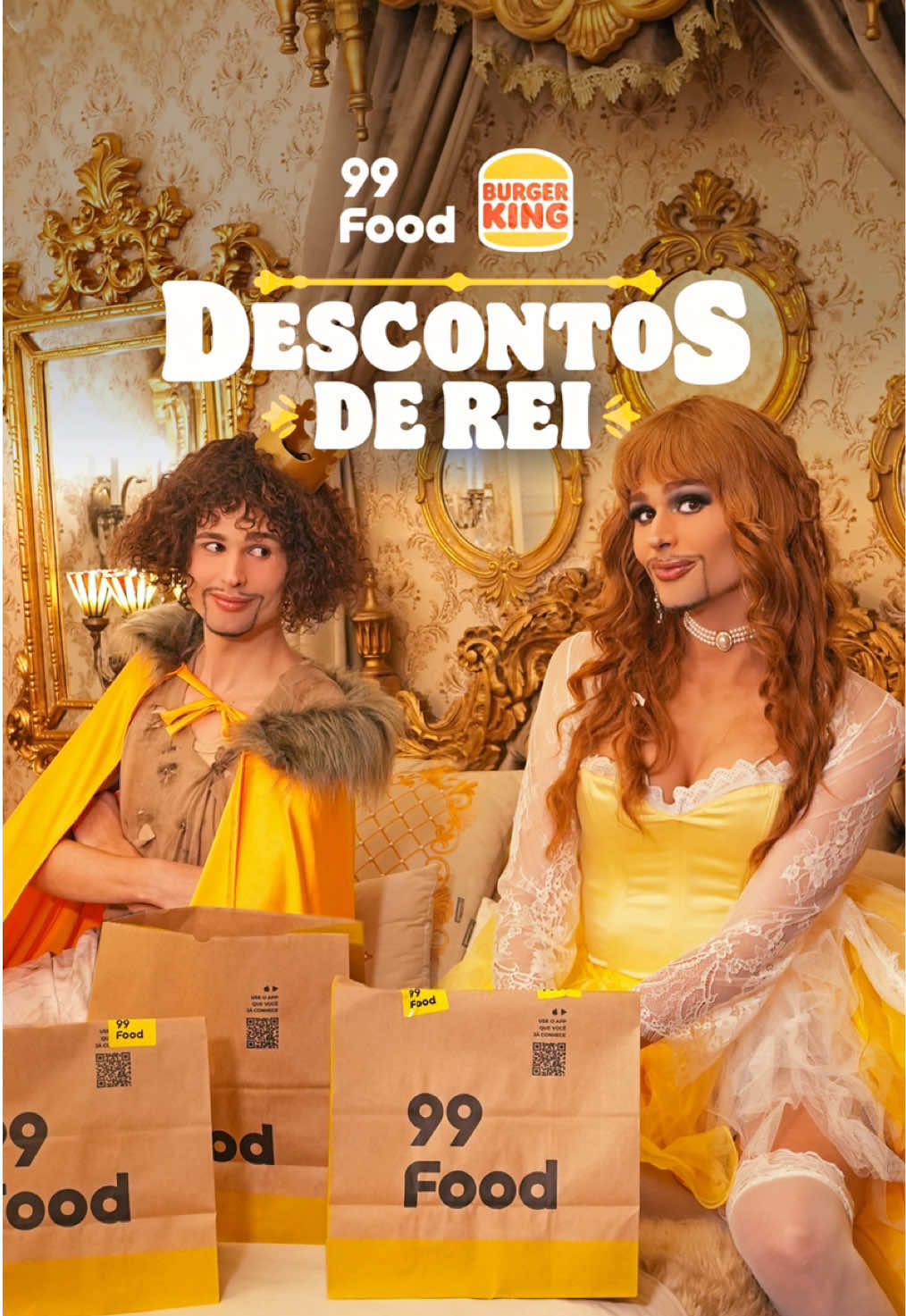 Era Uma Vez… Uma promoção só pra quem tem “Rei” no nome… Mas a @99 chegou pra mudar essa história, e você pode pedir Whopper com 60% OFF no @Burger King BR 👑 *Desconto por tempo limitado: 1 Whopper por compra, sem limite por usuário e podendo pedir quantas vezes quiser, observados os limites de estoque. Válido até 16/10/2025 e nas lojas participantes. #Pede99Food #DescontosDeRei #BurgerKing publi