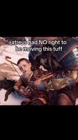 genuinely one of my favourite ever boss fights. father and son just kicking the shit out of the bloke #gow #godofwar #kratos #atreus #baldur 