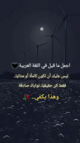 جزء 29 أجمل ما قيل في اللغة 🖤 ليس عليك أن تكون كاملًا أو مثاليًا، فقط كن حقيقيًا، نواياك صادقة، وهذا يكفي.. 🥀 #كاتب_حزين💔✍ #حروف_حزينة🖤🥀  #حكاية_وجع🖤  #ذكريات_مكسورة💔  #لحظة_صمت🥀 
