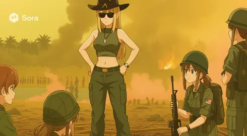 Тот самый пляжный эпизод из аниме без сюжета на 12 серий. Видос скорее всего переделаю или просто удалю #вьетнам #sora #sora2 #нейросеть #аниме #Вьетнам #вьетнамскаявойна #войнавовьетнаме #напалм