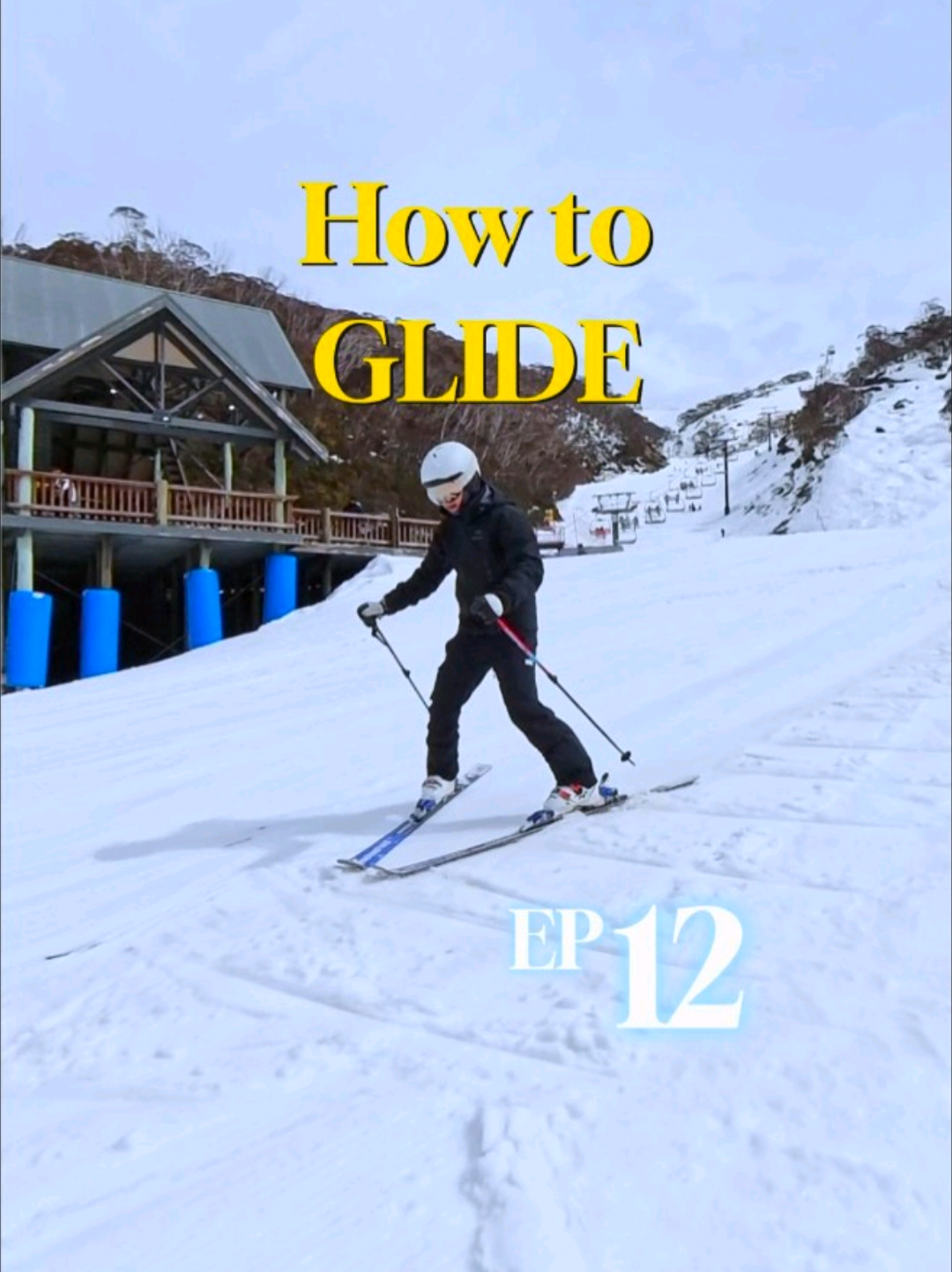How do you glide on skis? 😬 📩 DM for lesson enquiries! #niseko #japan #skiing #skiinstructor #lesson