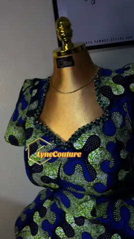 C’est le weekend 💚💙🖤🪡🪡 Sortez 🔥🔥🔥🔥 #ensemble #robe #couture #pagneafricain #vues #200k 