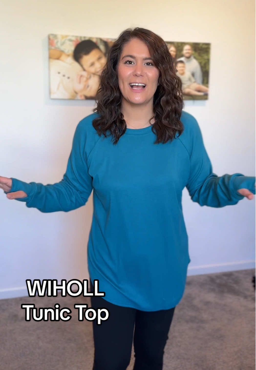 Wear it by itself or layer it, this is the perfect basic tunic for fall and winter 🙌 @WIHOLL #tunic #leggingsoutfit #longshirt #basictops #tiktokshopfalldealsforyou 