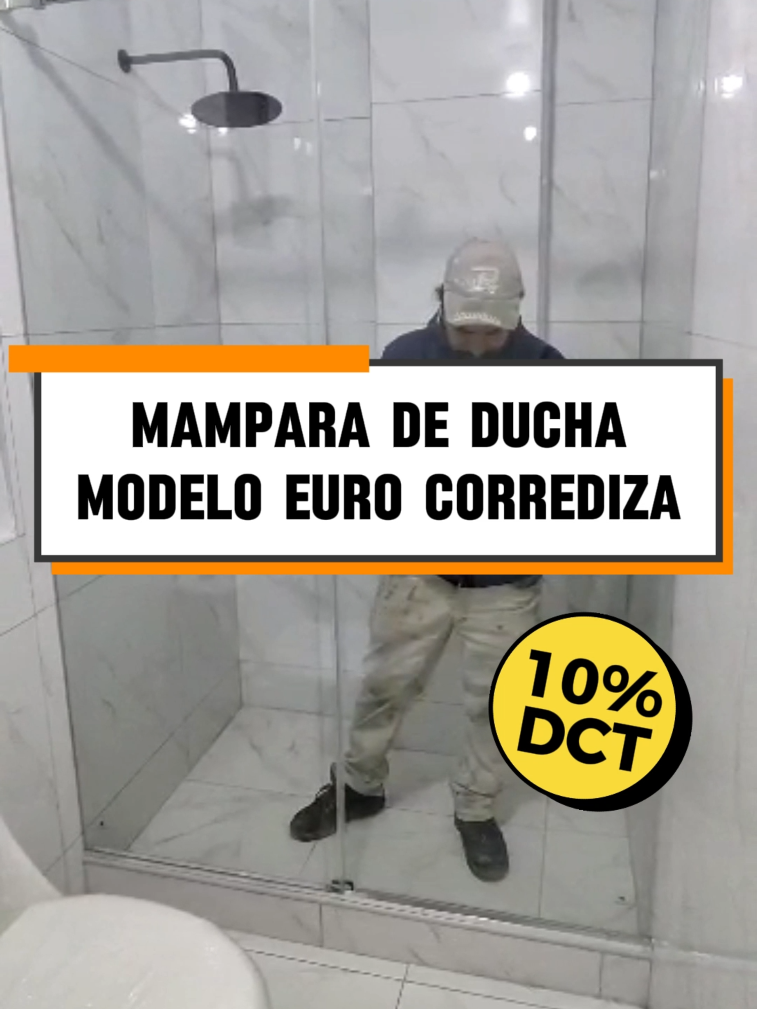 Mampara de ducha modelo batiente - vidrio templado 🚿😉🧼🤩 #paratiiiiiiiiiiiiiiiiiiiiiiiiiiiiiii #fyp #foryou #paratodos #mamparas #ducha #aceroinoxidable #vidrio #calidad #clientesfelices #vidrieriachancay #Chancay #Todos