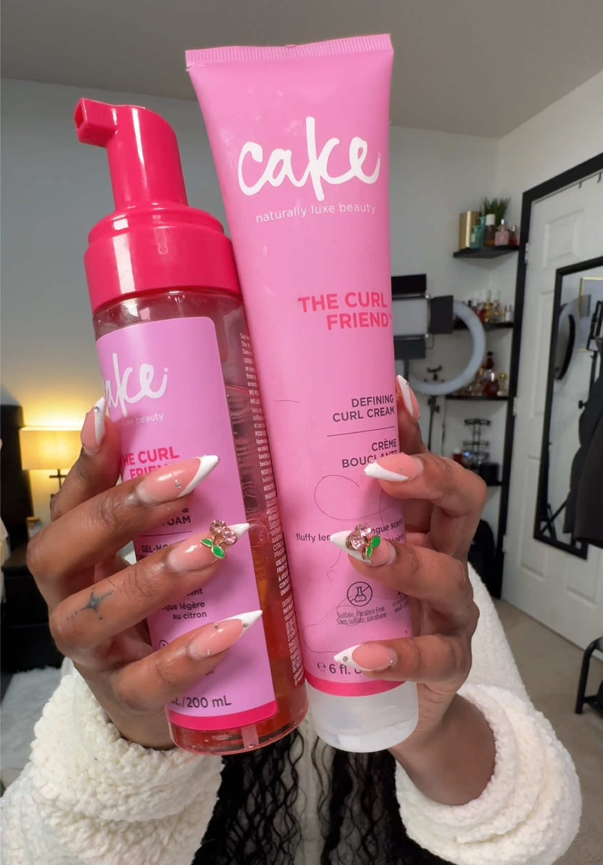 @Cake Beauty products are goated!! Hair: @FORGIRLFOREVER WIG  #curlyhairroutine #curlyhairstyles #curlyhairtutorial 