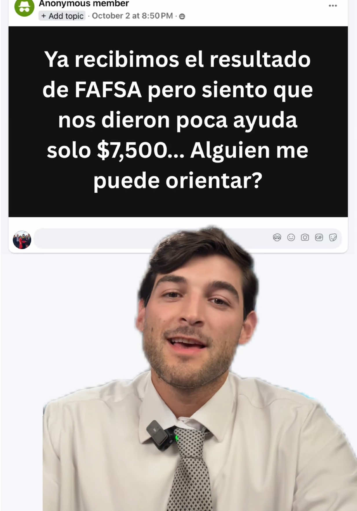 ¿Sabes cómo funciona la ayuda que otorga el FAFSA? 🤔🏛️💰 #fafsa #greenscreen #highschool #becas #mamalatina  