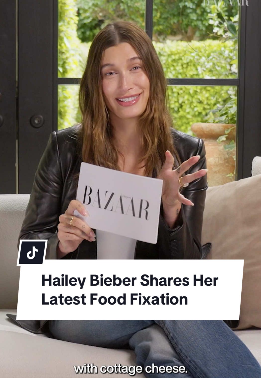 Cottage cheese is trending and @Hailey Bieber is fully on board. #HaileyBieber #BurningQuestions