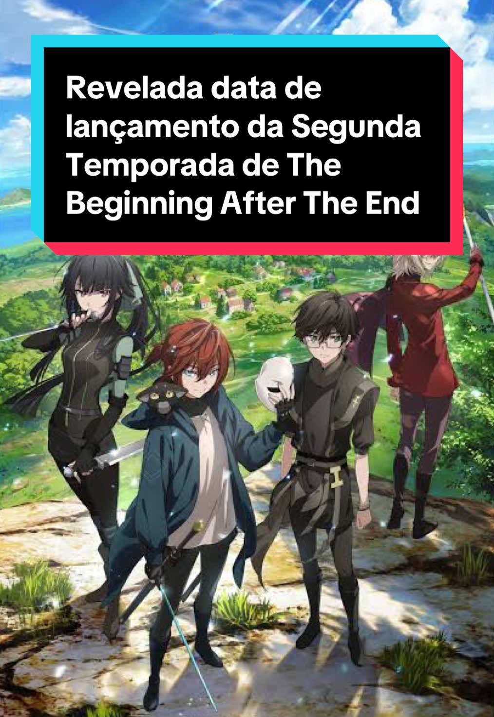 Revelada data de lançamento da Segunda Temporada do anime de The Beginning After The End baseado no manhwa / novel de Tbate! #creatorsearchinsights #manhwa #tbate #thebeginningaftertheend #anime