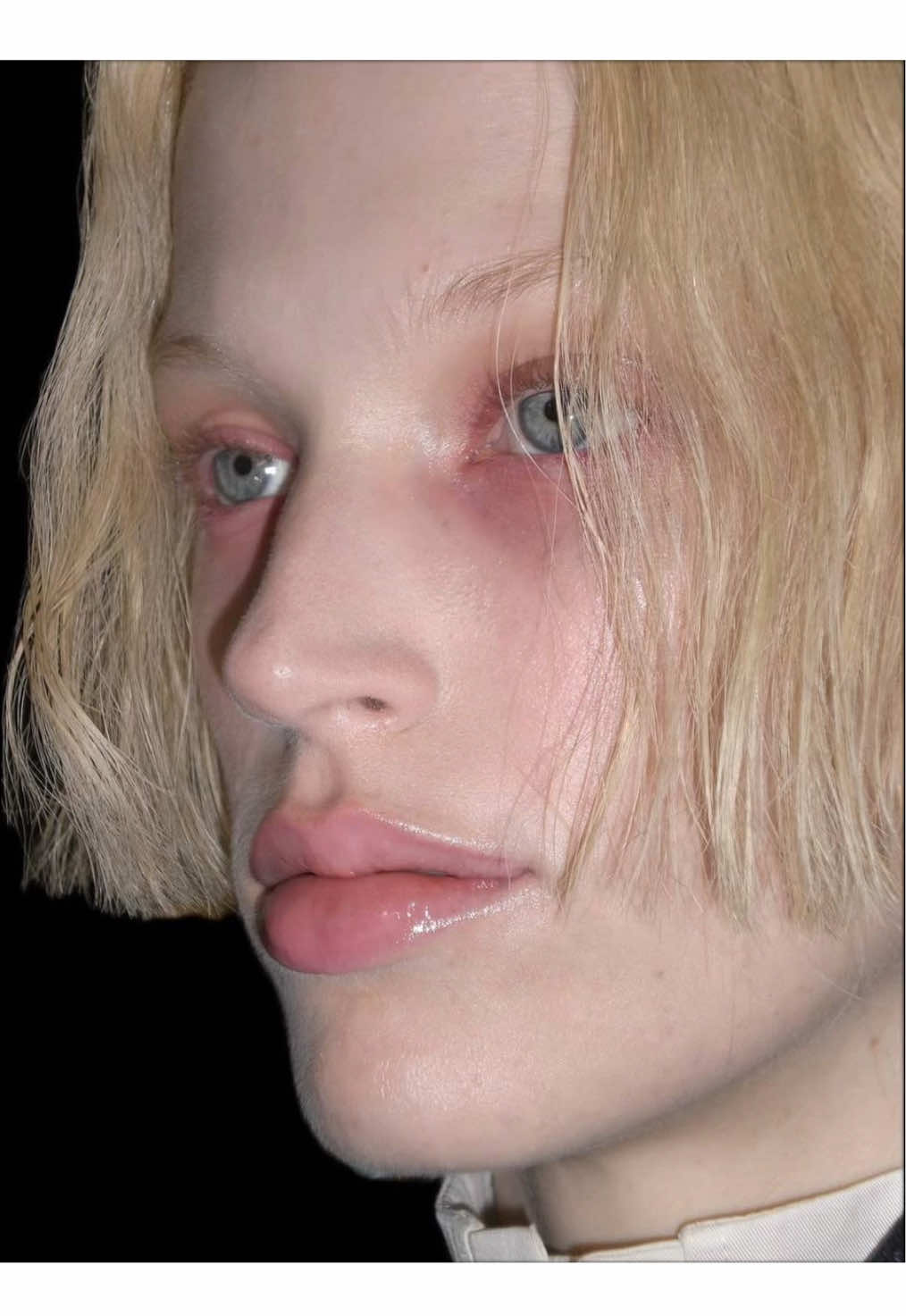 Backstage at Alexander McQueen SS26  — makeup by Daniel Sallstrom #archive #fashiontiktok #archivefashion #mcqueen #makeup 