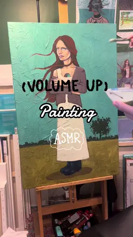 Stay a second and listen to some happy little paint brushes. #art #asmr #painting #paintingasmr #artist 