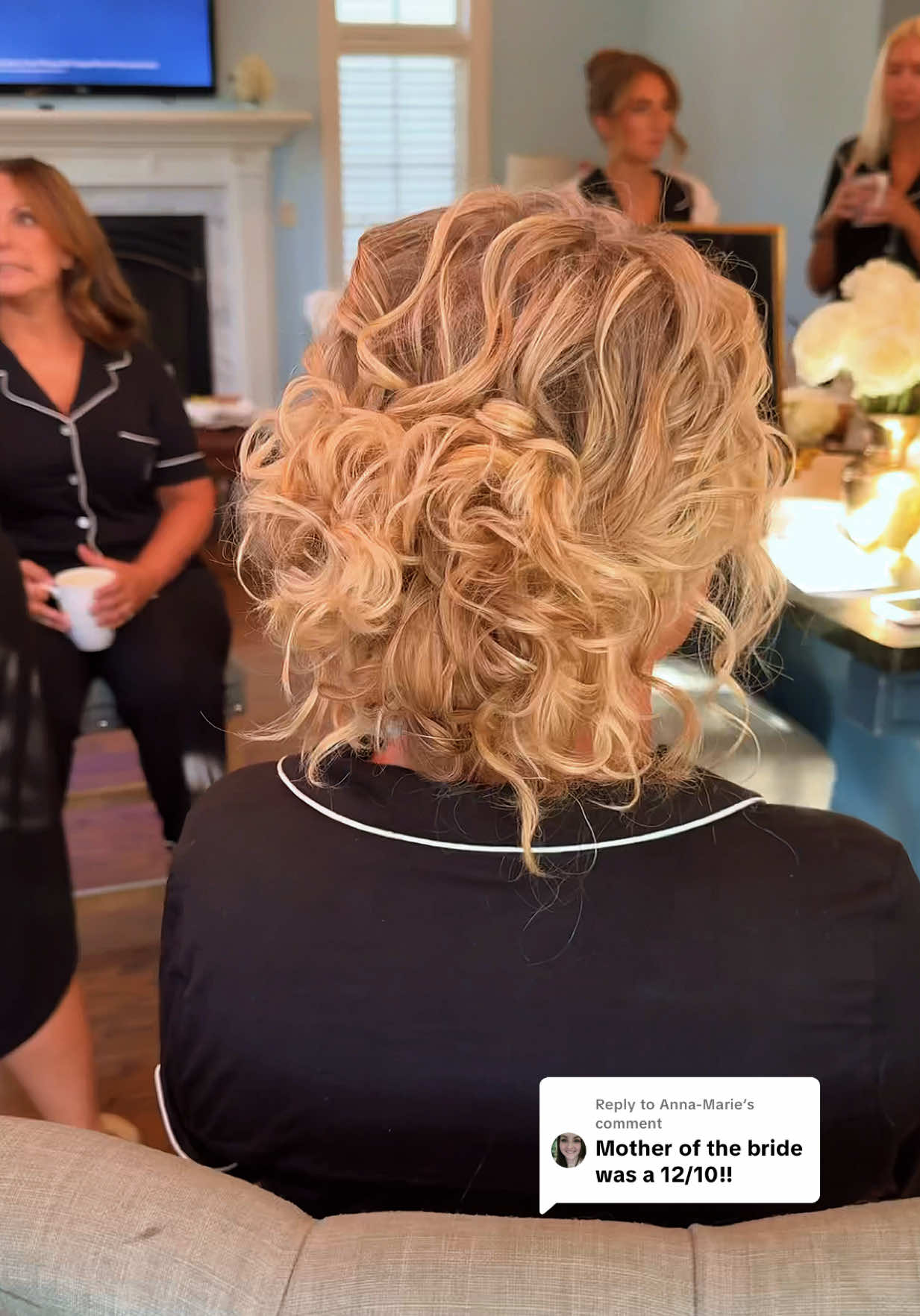 Replying to @Anna-Marie she was a 12/10 for sure.  @SexyHair @babylissprousa #updotutorial #bridalhair #hairtutorial #weddingtok #njwedding 