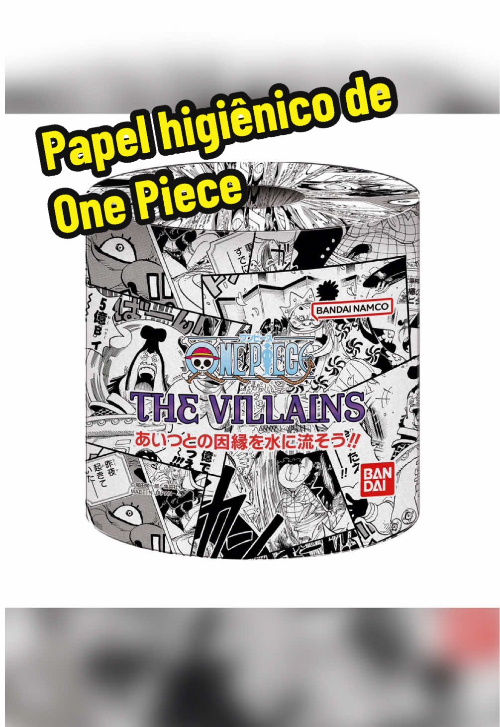Lançaram o papel higiênico oficial com os vilões de One Piece #onepiece #anime 