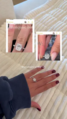 Okay he executed the vision perfectly for my engagement ring 🤭🤭💍🤍✨ #engagementring 