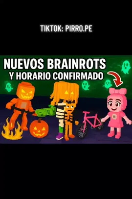 HORARIO Y BRAINROTS CONFIRMADOS 🎃 #stealabrainrot #halloween #sab #update #robloxfyp 