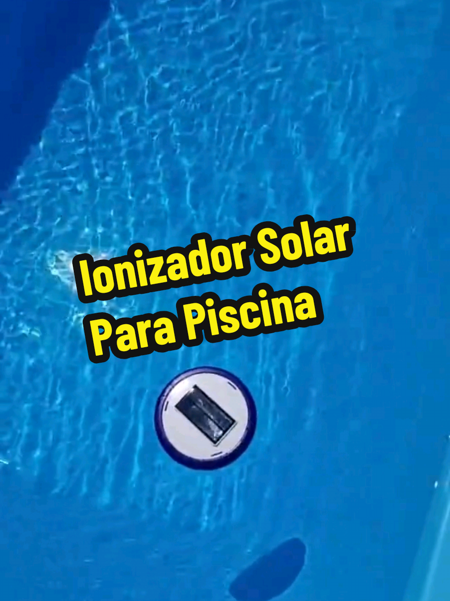 Piscina limpa sem produtos químicos. #ionizador #ionizadorsolar #piscina #piscinalimpa 