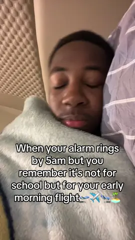 When your alarm rings by 5am but you remember it’s not for school but for your early morning flight🛫✈️🛬🏝️  #whatdidimiss #iceman #drake #relaxingmusic @Drake 