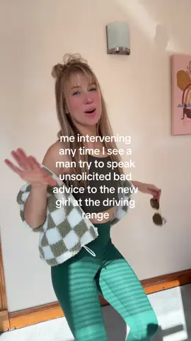 Like leave her alone you’re not helpful and are gonna give her more anxiety!!!! Also the G in golf fore the GIRLS #beginnergolf #girlswhogolf #drivingrange 