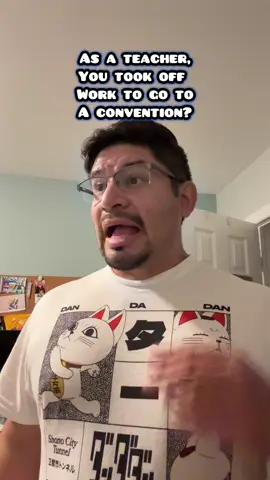 And I will continue to do so!!!!!  I love my students TRULY!! But Ain’t no way your gonna tell me that I gotta work over doing things I love with my friends.  Yeah nah I’m good.  #nycc #nycc2025 #oldtaku #oldtakujedi #animecontentcreator 