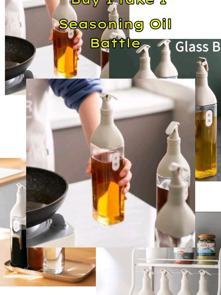 Buy 1 take 1 Glass Oil Pot Teak Proof Seasoning Oil Battle.✨🌷 get yours!🌸 #fypシ゚ #seasoningbattle #tiktokaffiliate #creatorsearchinsights2025 