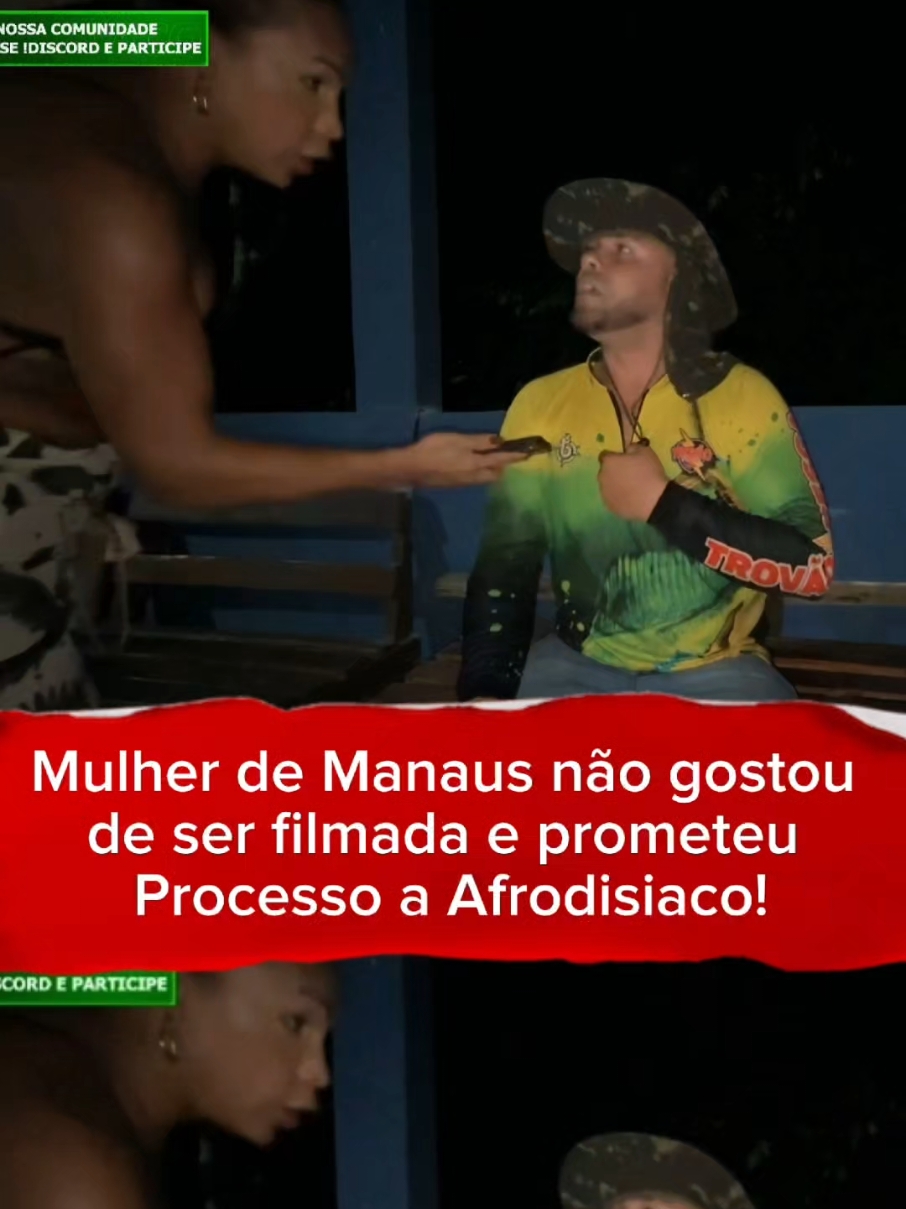 Mulher não gostou de ser filmada, e teve a primeira neve em Manaus. #afrodisiaco #matteafrodiasiaco #bdj #manaus #amazonas @matteafrodisiaco 