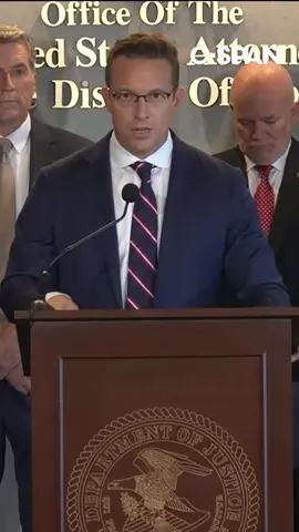 Attorney General Pam Bondi on Friday announced the arrest of a man accused of sending a threatening letter to conservative podcaster Benny Johnson.   