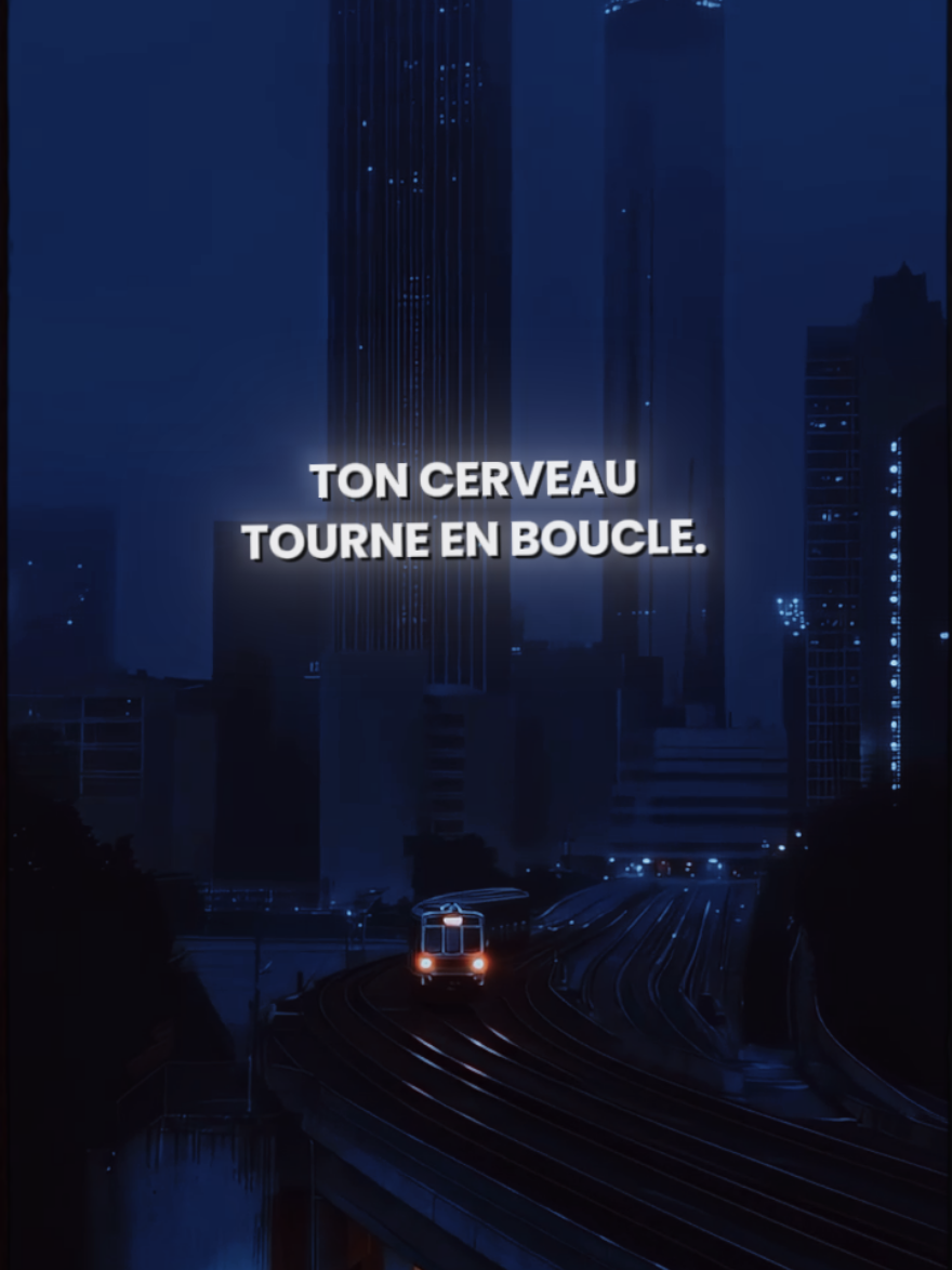 Chaque nuit je me perds dans mes pensées 💔 #developpementpersonnel #conseildujour #conseildevie #citation #pourtoi 