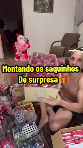 Montando os saquinhos de surpresa 🎁 