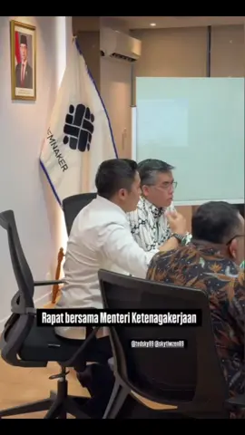 pak seskab dengan menteri ketenagakerjaan  #teddyindrawijaya #mayorteddy #letkolteddy #fypp 