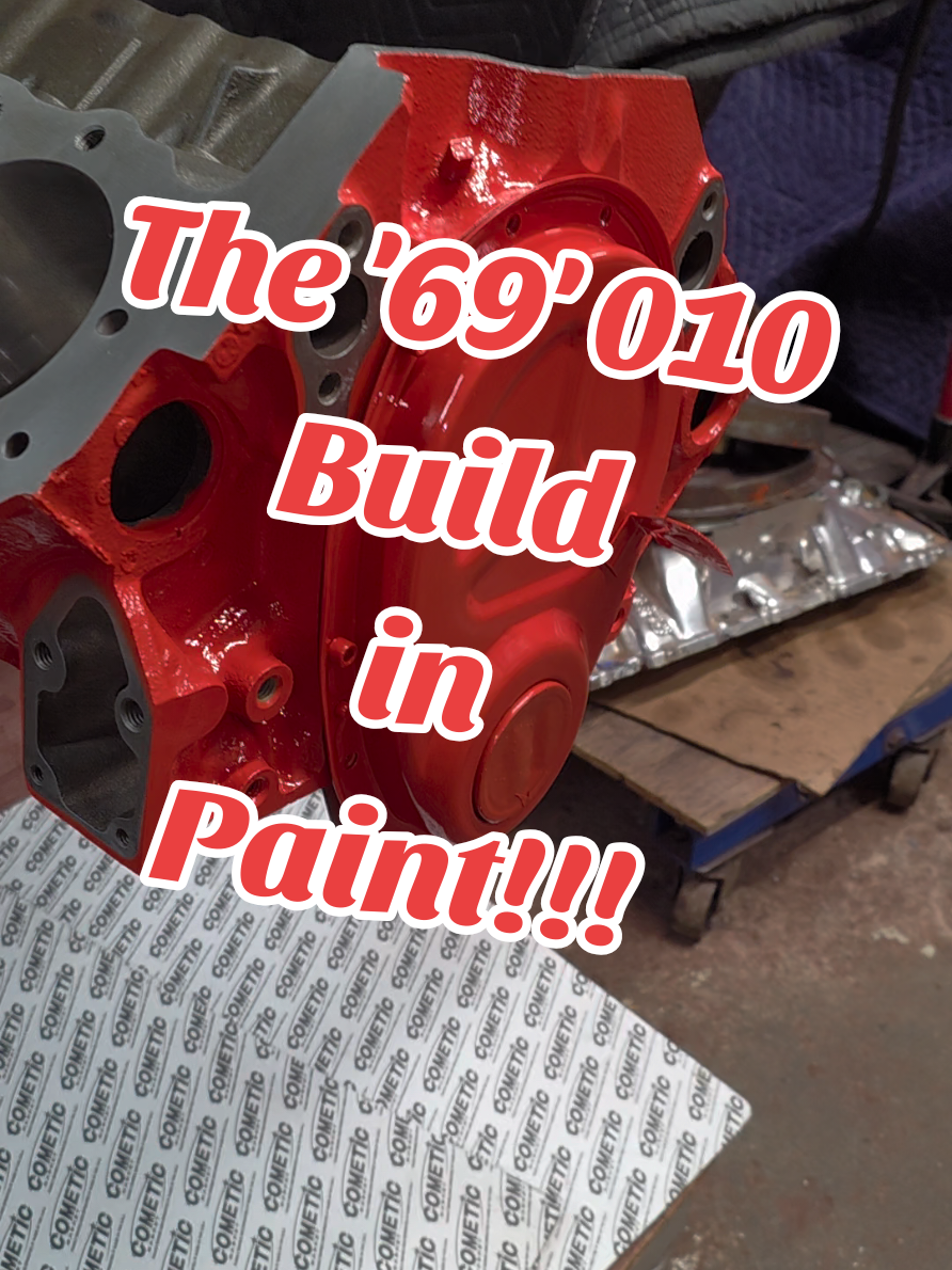 69 Corvette 350/ 300hp 4 Bolt Main Block. It's alot more orange in person, but on my screen it looks almost red. I'm thinking about using the camshaft I used in the 70 Chevelle 350 Build or D's69,350. Both can be seen and heard in my Playlist. #chevyorange #chevy #sbc #corvette #enginebuild 