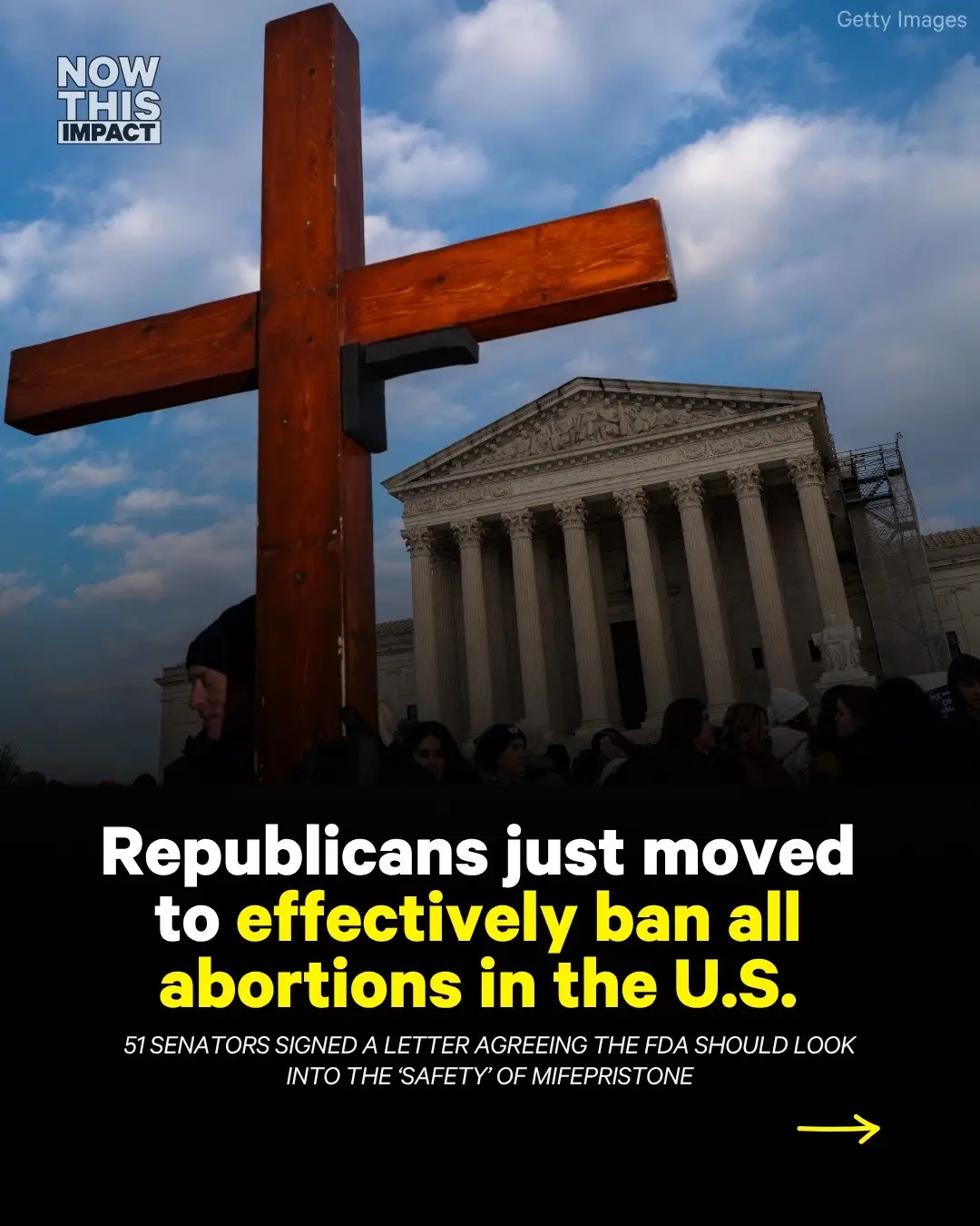 Remember when Republicans said abortion would ‘never’ be banned — that it would be ‘up to the states’? Well, here we are — facing an incoming ban, thanks to Republicans. Yes, even in blue states — even in states that voted to protect abortion access. Without mifepristone, abortion will be effectively banned — without anyone having to admit it’s a ‘ban.’