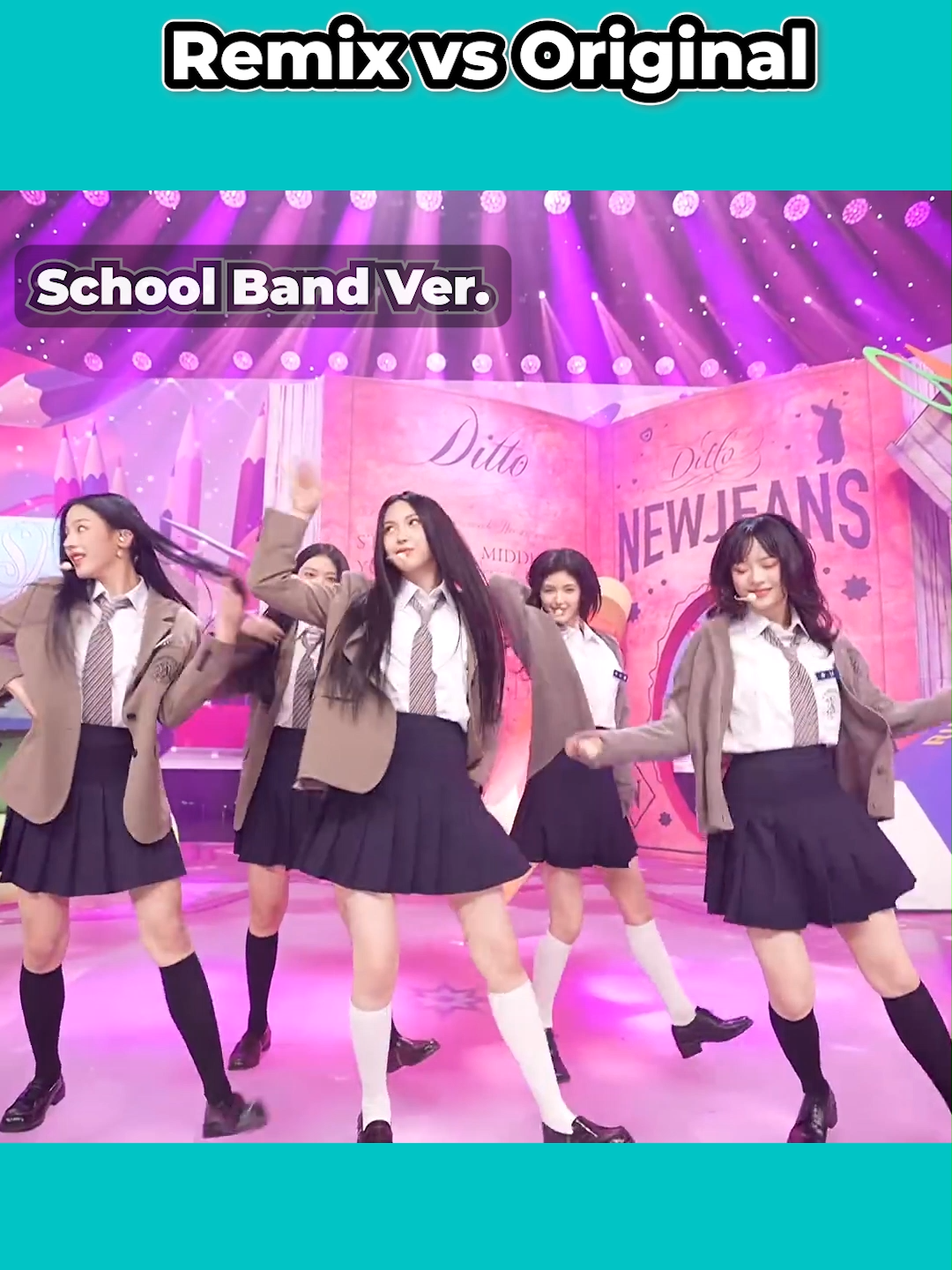 【NewJeans】Ditto｜Remix vs Original｜２番サビ chorus  #newjeans #kpop