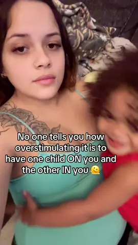 I love her though , hoping it's true that it's easier to have a new born and a toddler than this😅😭 #MomsofTikTok #pregnanttiktok #toddlersoftiktok #fyp #momlife 