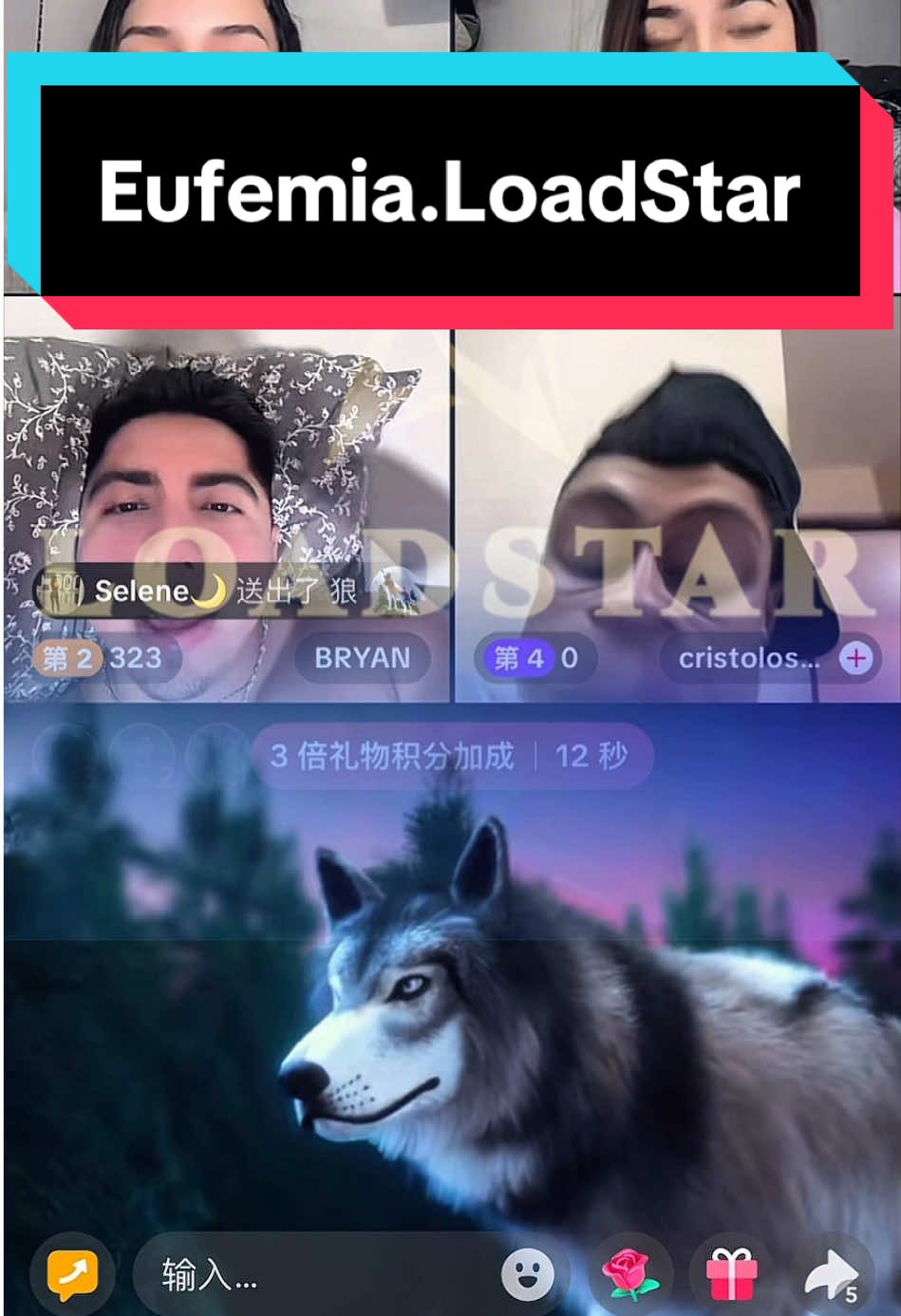 Déjame enviar un lobo para luchar por ti.🐺#loadstar #catrinachallengetiktokshop 