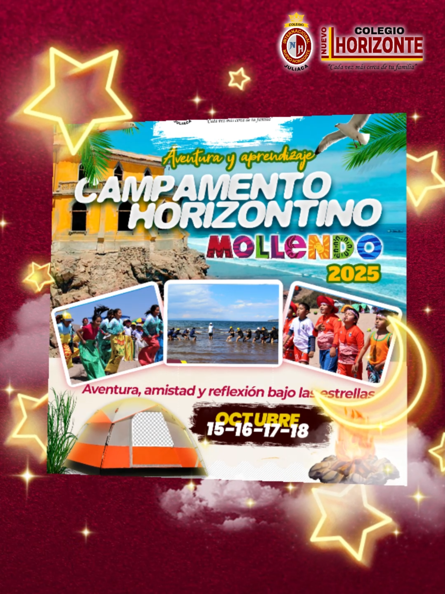 🏕️🌊CAMPAMENTO HORIZONTINO 2025🌊🏕️ 🗓️ 15 - 16 - 17 - 18 DE OCTUBRE ¡NO TE LO PUEDES PERDER!