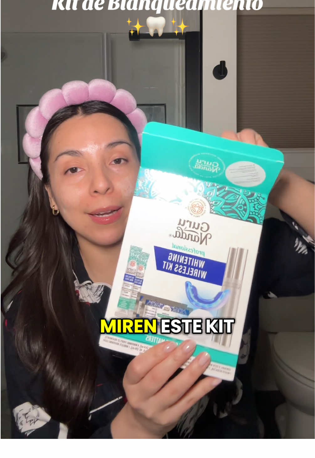Gurunanda whitening wireless kit 🦷🦷🦷🦷 #gurunanda #whiteteeth #whiteningstrips #blanqueamientodental #tiktokshopcreatorpicks 