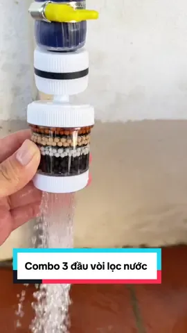 Đầu vòi 6 tầng lọc nước lọc sạch cặn bẩn trong nước giúp tiết kiệm nước và không bị bắn tung toé nha anh chị #xuhuong #dauvoinuoc #dauvoinuocxoay360 #dauvoinuoc6tang 