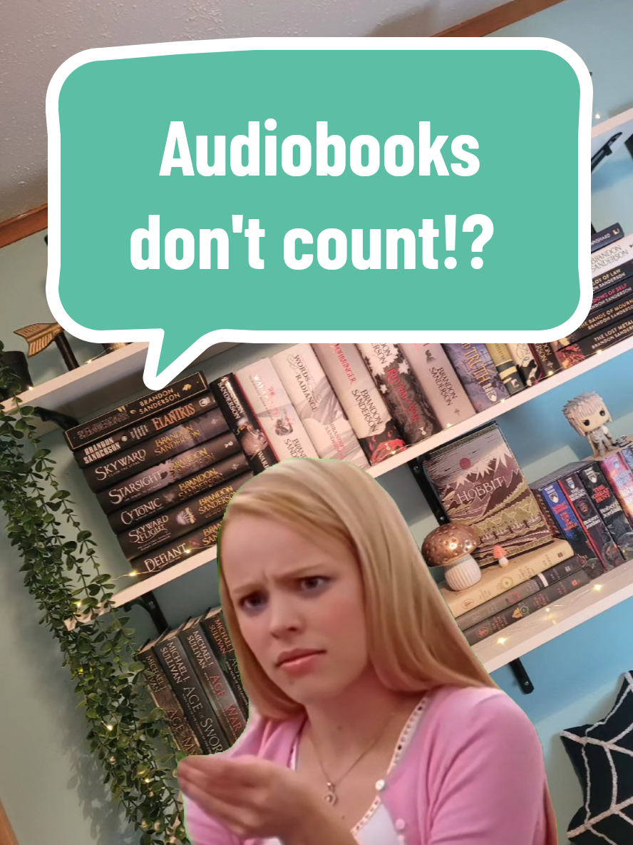 Try saying that to a blind person and see where that gets you 😆 Such a dumb flex. Audiobooks count!!  #BookTok #meangirls #audiobooks #CapCut #Meme 