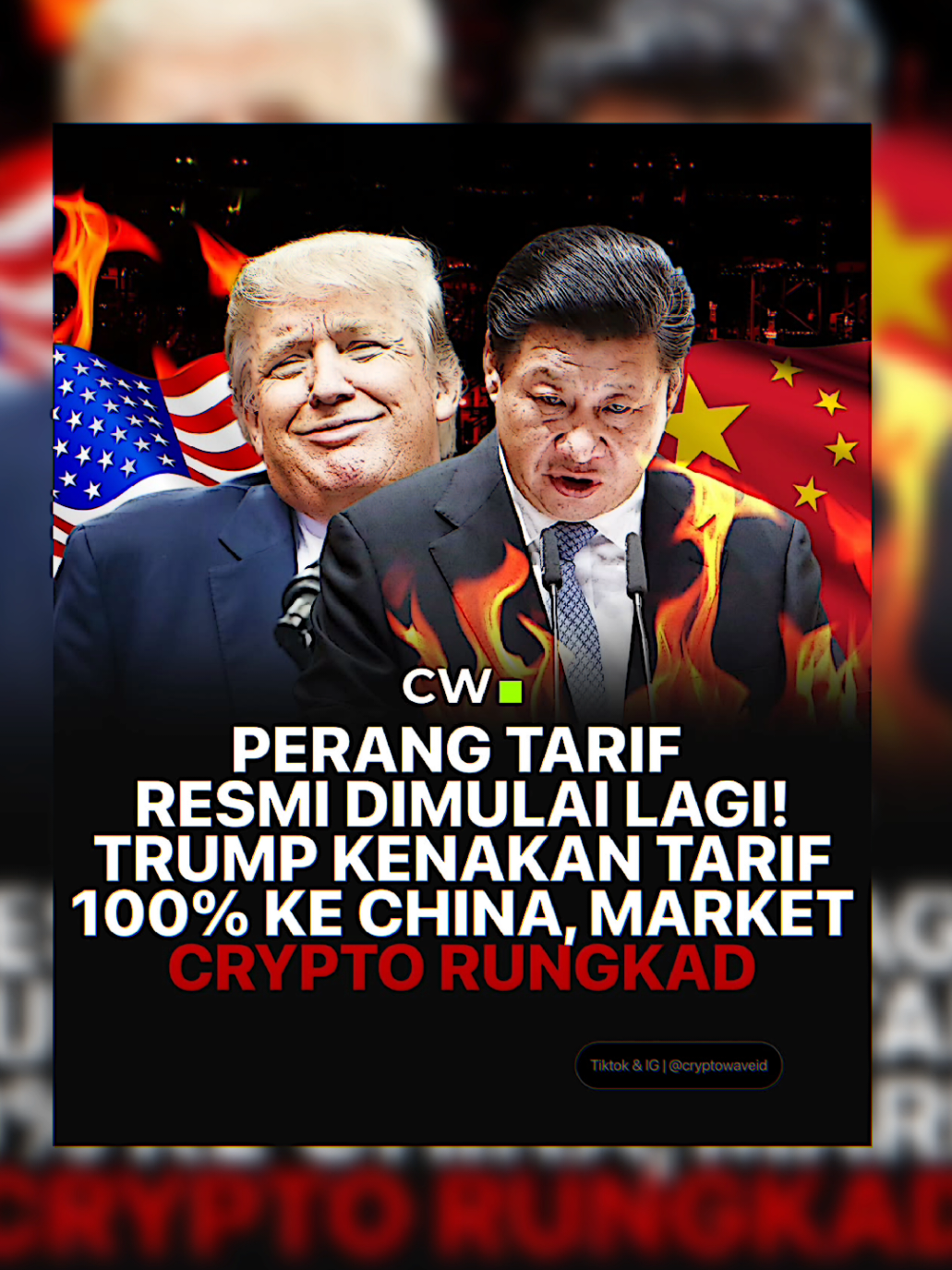 Presiden AS Donald Trump telah resmi mengumumkan pemberlakuan tarif sebesar 100% atas semua impor dari China, yang langsung memicu penurunan tajam di pasar keuangan global. Langkah ini disebut sebagai respons terhadap langkah Beijing yang berencana menerapkan pembatasan ekspor besar-besaran terhadap sejumlah komoditas, termasuk rare earth elements, material penting untuk industri chip, motor listrik, dan pertahanan. 