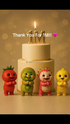 The babies are clapping, I’m smiling and my heart is full! 💛 I’m so thankful for all 1 Million of you! ✨ #1million #asmr #aiasmr #fyp #fyp