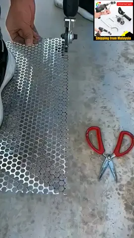 Electric Drill plate Cutter #electricdrill #gerudi #iron #tools #DIY #diymalaysia #hardware #hardwaretools #tool#alat 